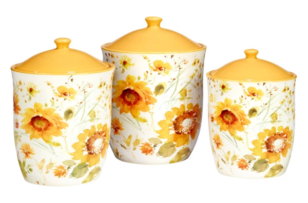 Банка для печенья Certified Int Подсолнухи 3,1 л, керамика