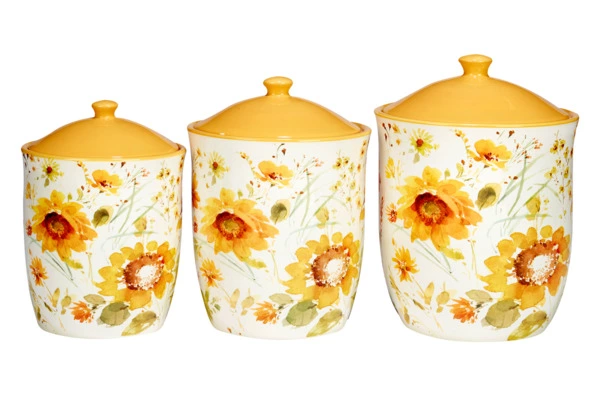 Банка для печенья Certified Int Подсолнухи 3,1 л, керамика