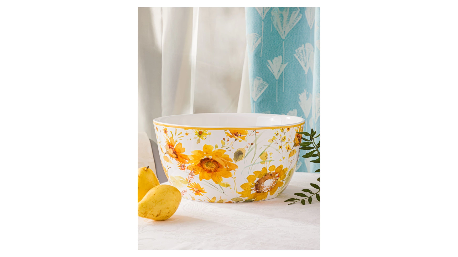 Салатник глубокий Certified Int Подсолнухи 28 см, керамика