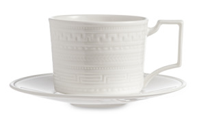 Чашка чайная с блюдцем Wedgwood Инталия 220 мл, фарфор костяной