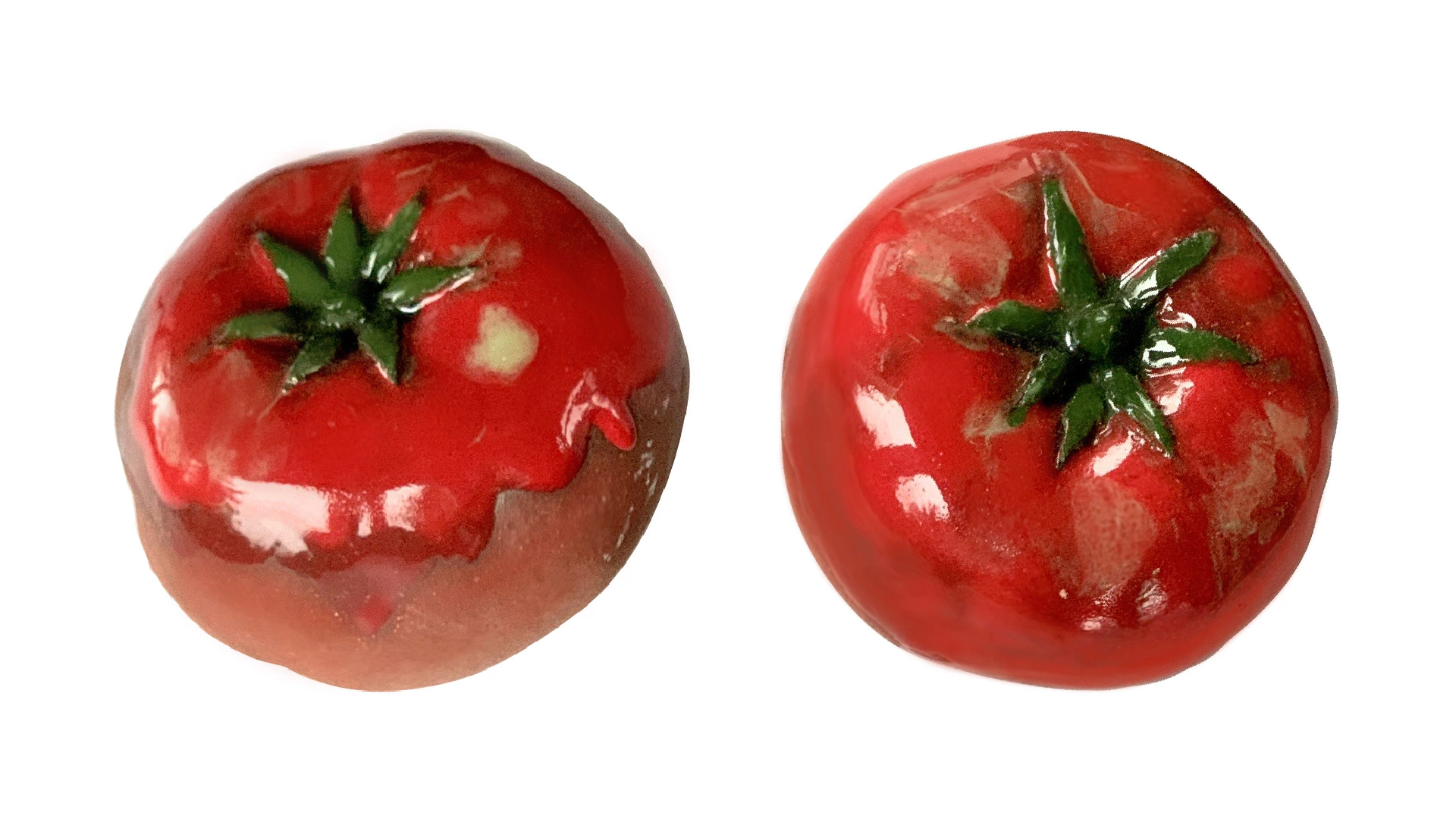 Фигурка Лаптева Е.В.Русский борщ Помидор 8х5 см, глина