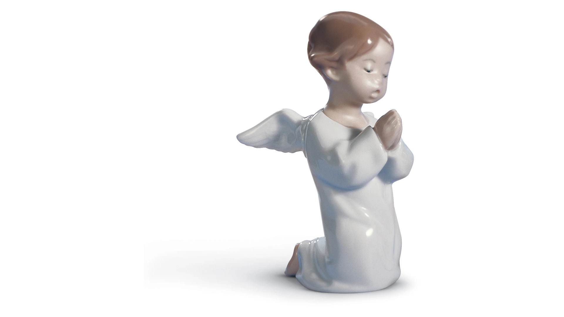 Фигурка Lladro Молящийся ангел 8х13 см, фарфор