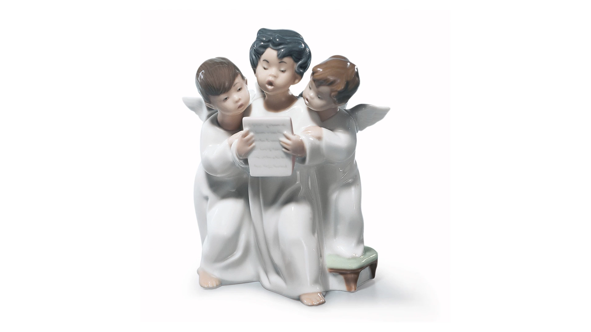 Фигурка Lladro Ангелочки 12х18 см, фарфор
