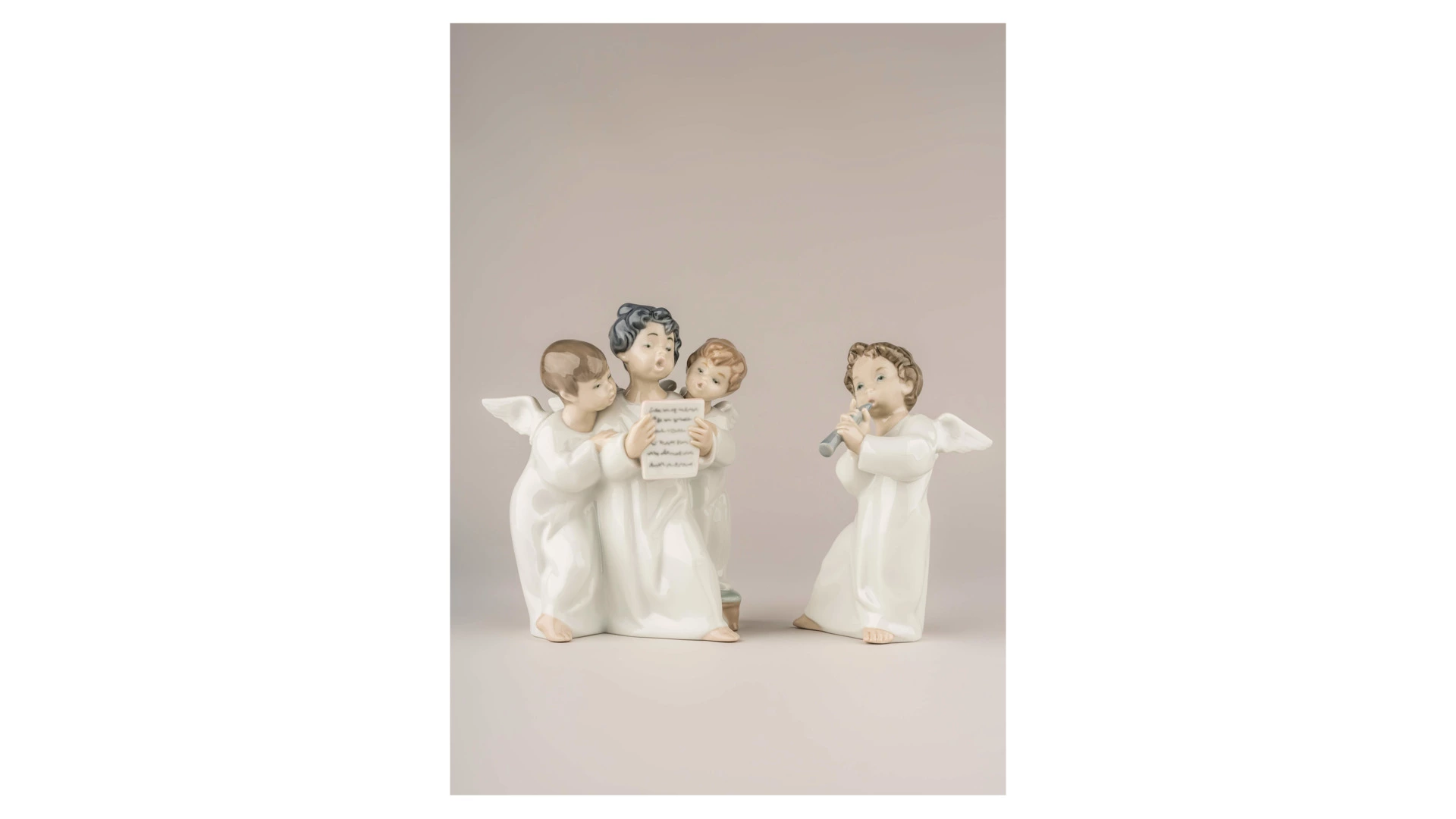 Фигурка Lladro Ангелочки 12х18 см, фарфор