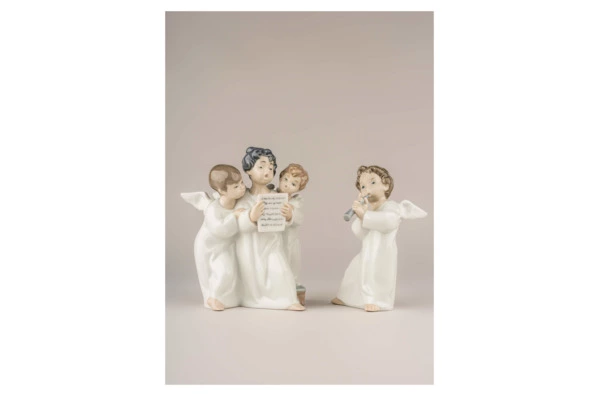 Фигурка Lladro Ангелочки 12х18 см, фарфор