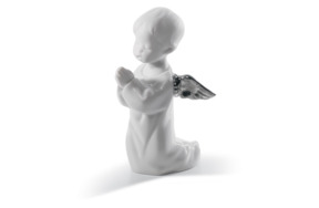 Фигурка Lladro Молящийся ангел Ре-Деко 8х13 см, фарфор