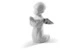 Фигурка Lladro Молящийся ангел Ре-Деко 8х13 см, фарфор