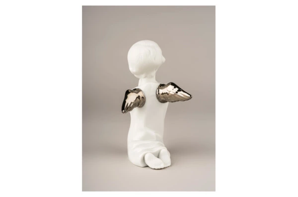 Фигурка Lladro Молящийся ангел Ре-Деко 8х13 см, фарфор