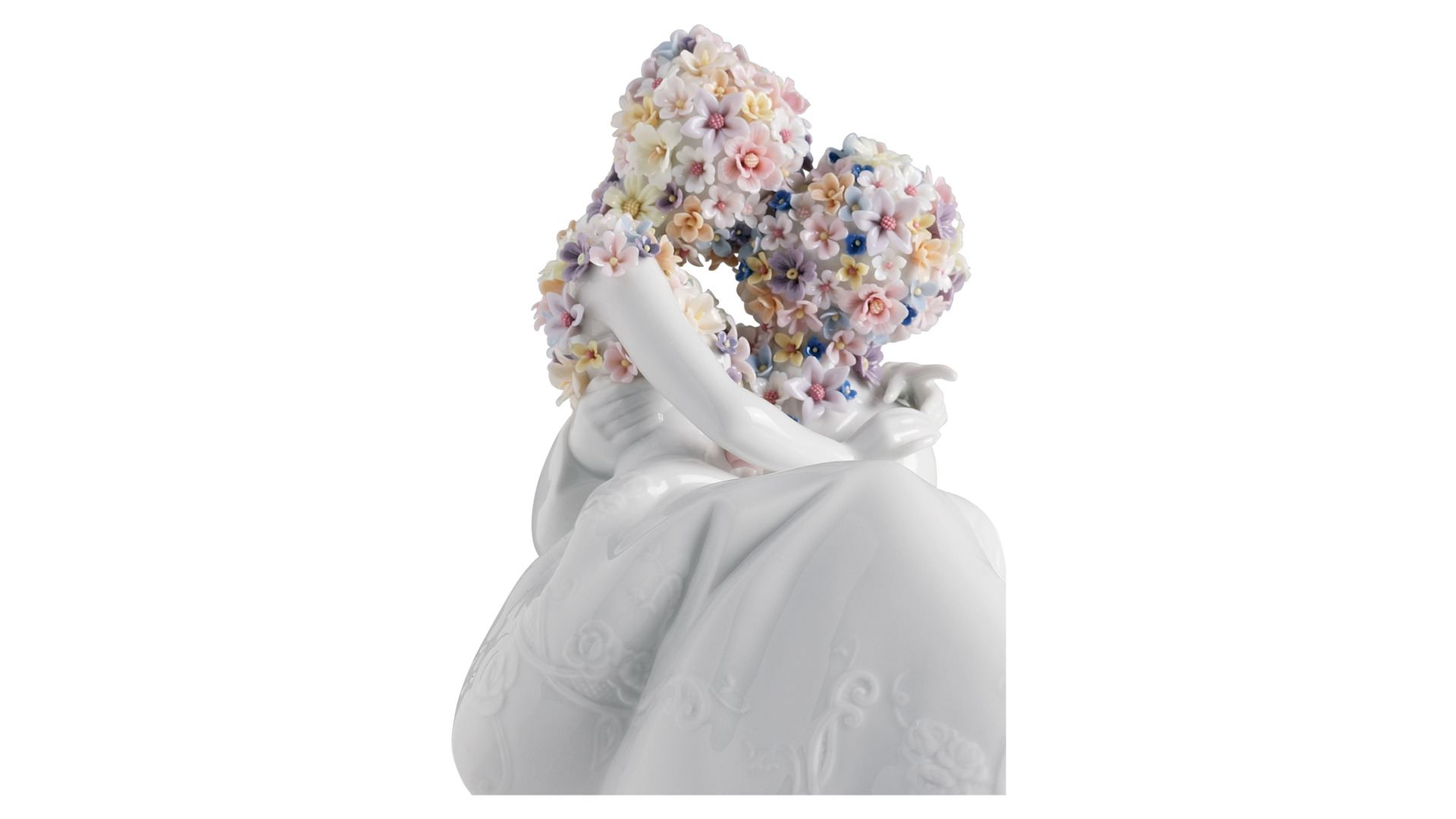Фигурка Lladro Любовь II, цветы 17х27 см, фарфор