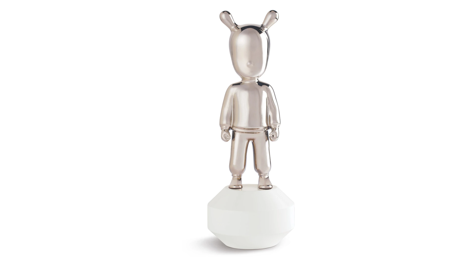 Фигурка Lladro Гость серебряный, малый 11х30 см, фарфор