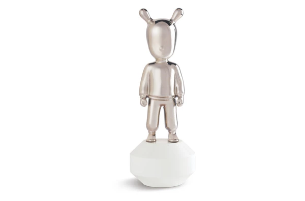 Фигурка Lladro Гость серебряный, малый 11х30 см, фарфор
