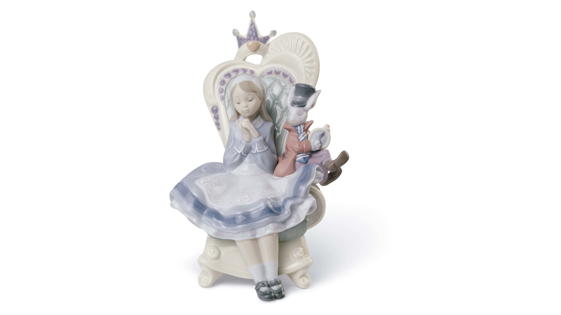 Фигурка Lladro Алиса в стране чудес 13х21 см, фарфор