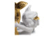 Фигурка Lladro Резвясь в море Ре-Деко 12х10 см, фарфор, золотой люстр