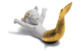 Фигурка Lladro Морское пробуждение Ре-Деко 14х10 см, фарфор, золотой люстр