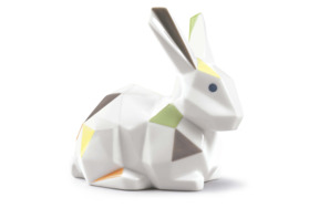 Фигурка Lladro Кролик оригами, цветной 13х12 см, фарфор