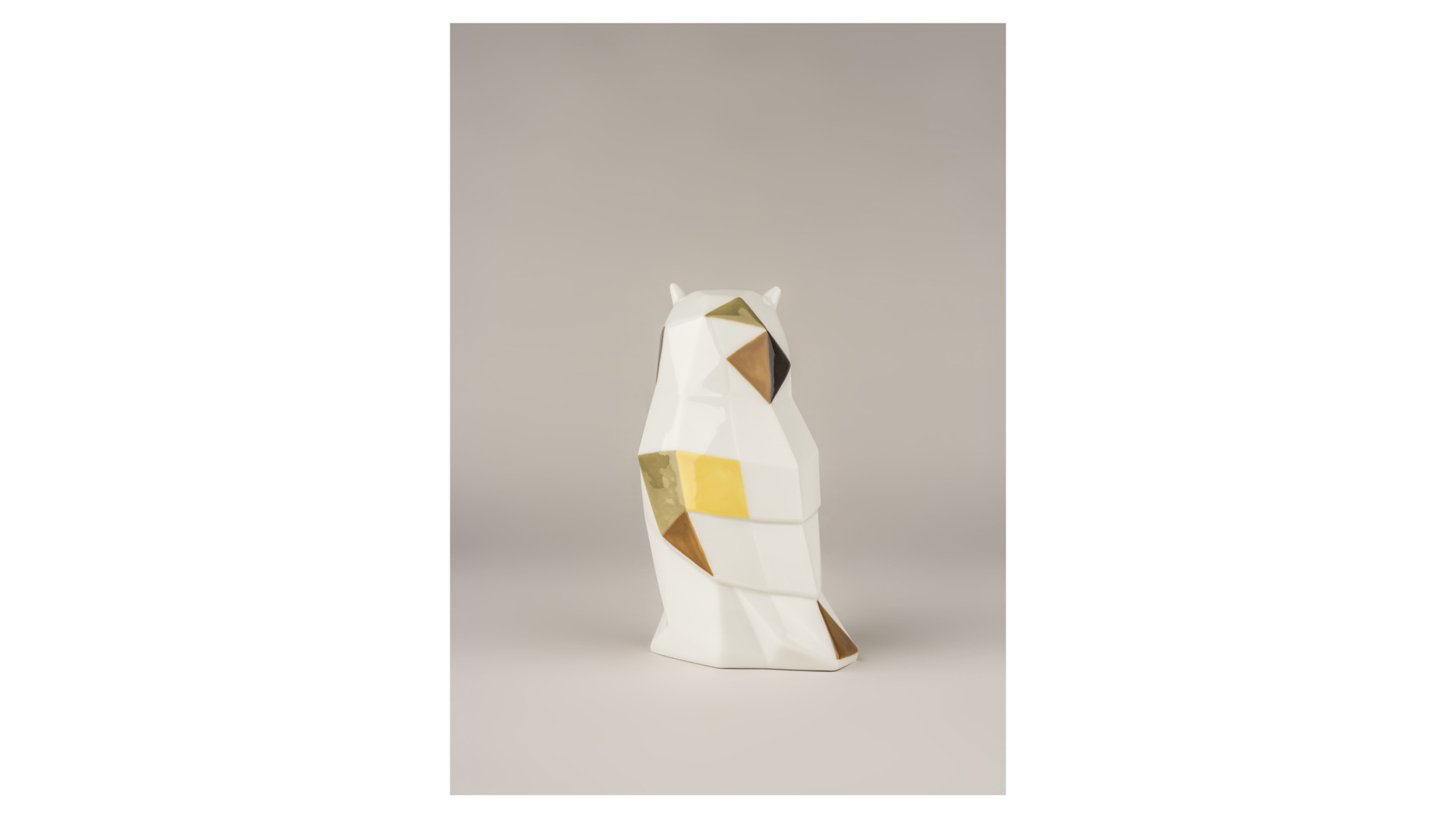 Фигурка Lladro Сова оригами, цветная 8х16 см, фарфор