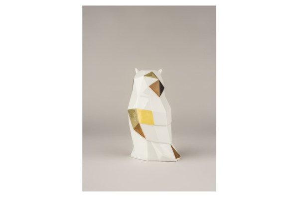 Фигурка Lladro Сова оригами, цветная 8х16 см, фарфор