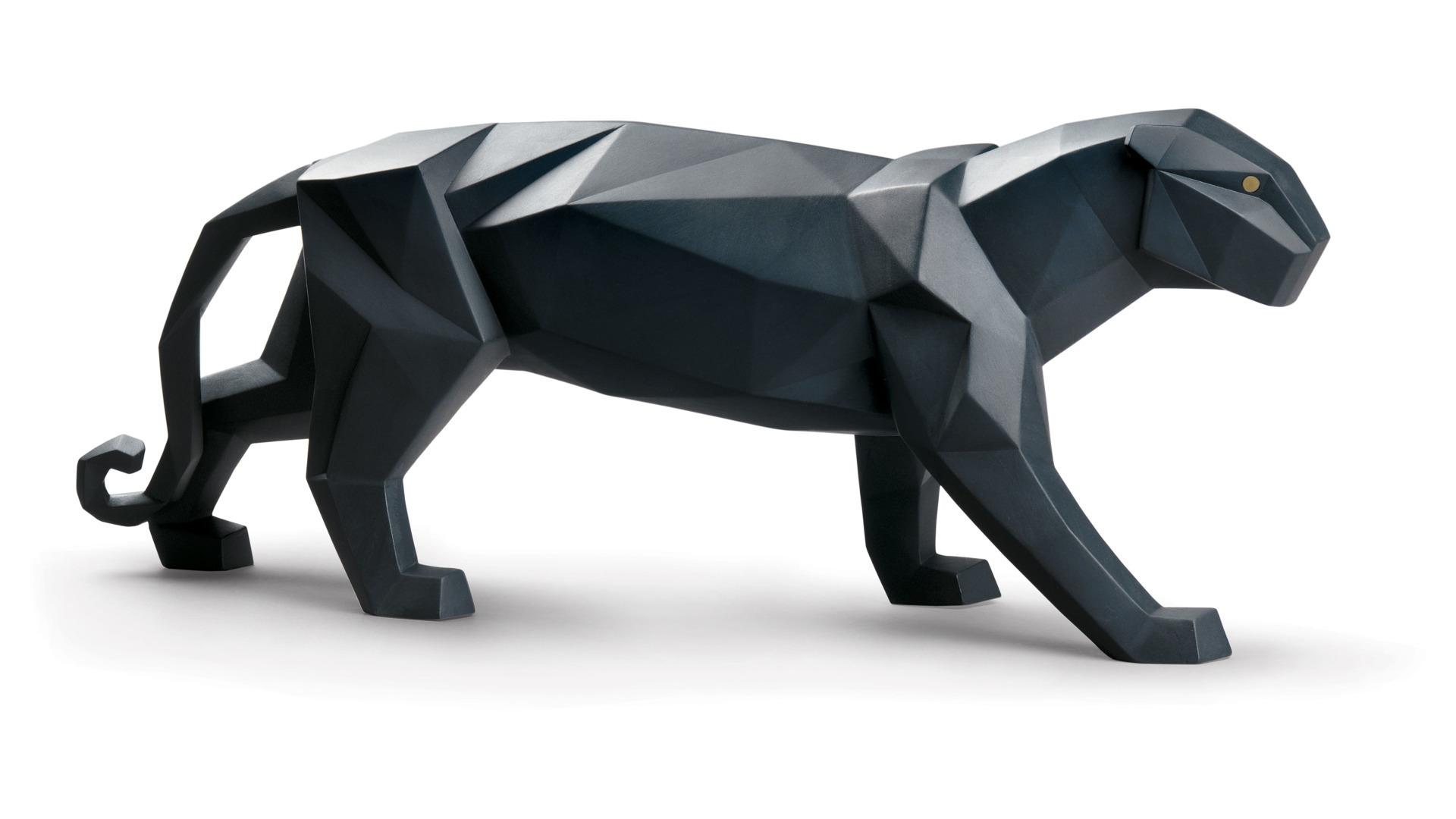 Фигурка Lladro Черная пантера оригами 50х19 см, фарфор