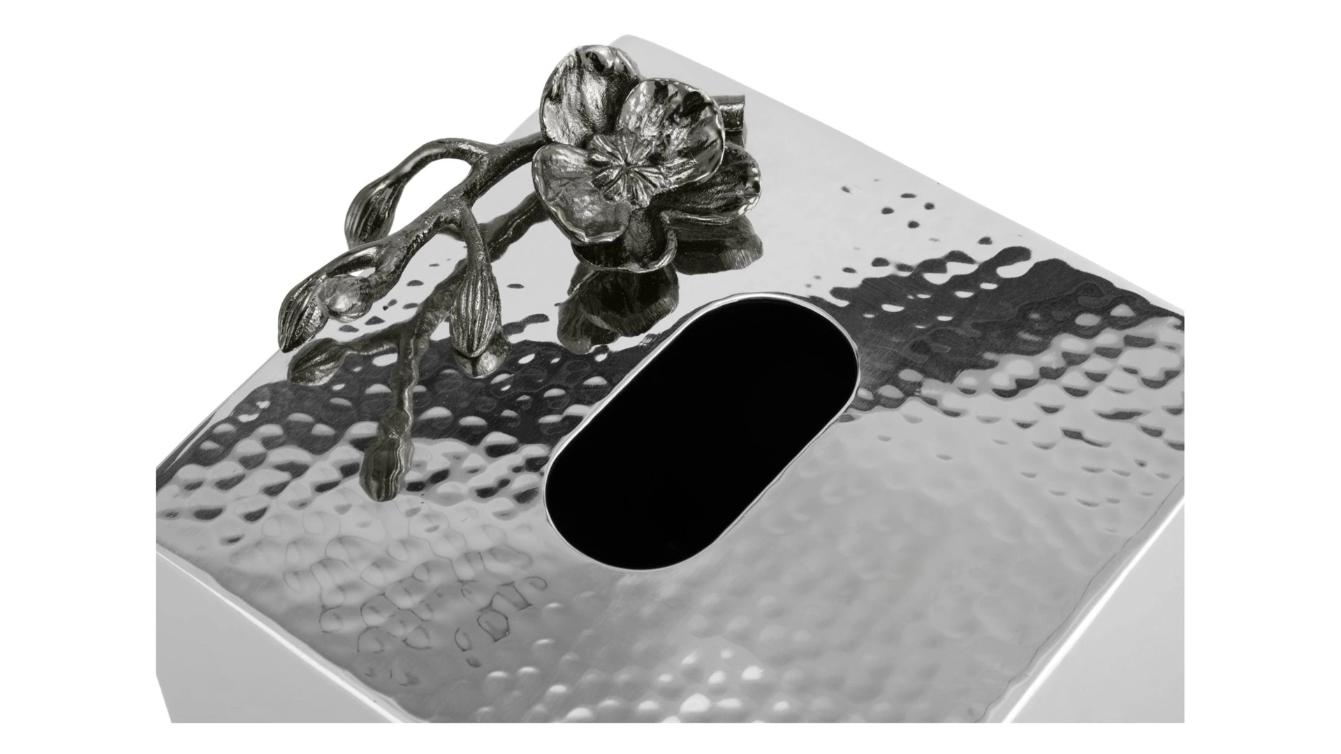 Держатель для салфеток Michael Aram Черная орхидея 11х11х16,5 см, сталь нержавеющая