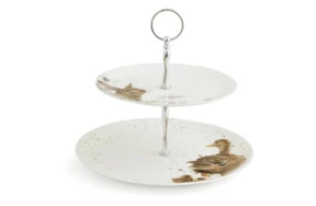 Блюдо двухъярусное Royal Worcester Забавная фауна Уточки 26,7 см, 20 см, п/к