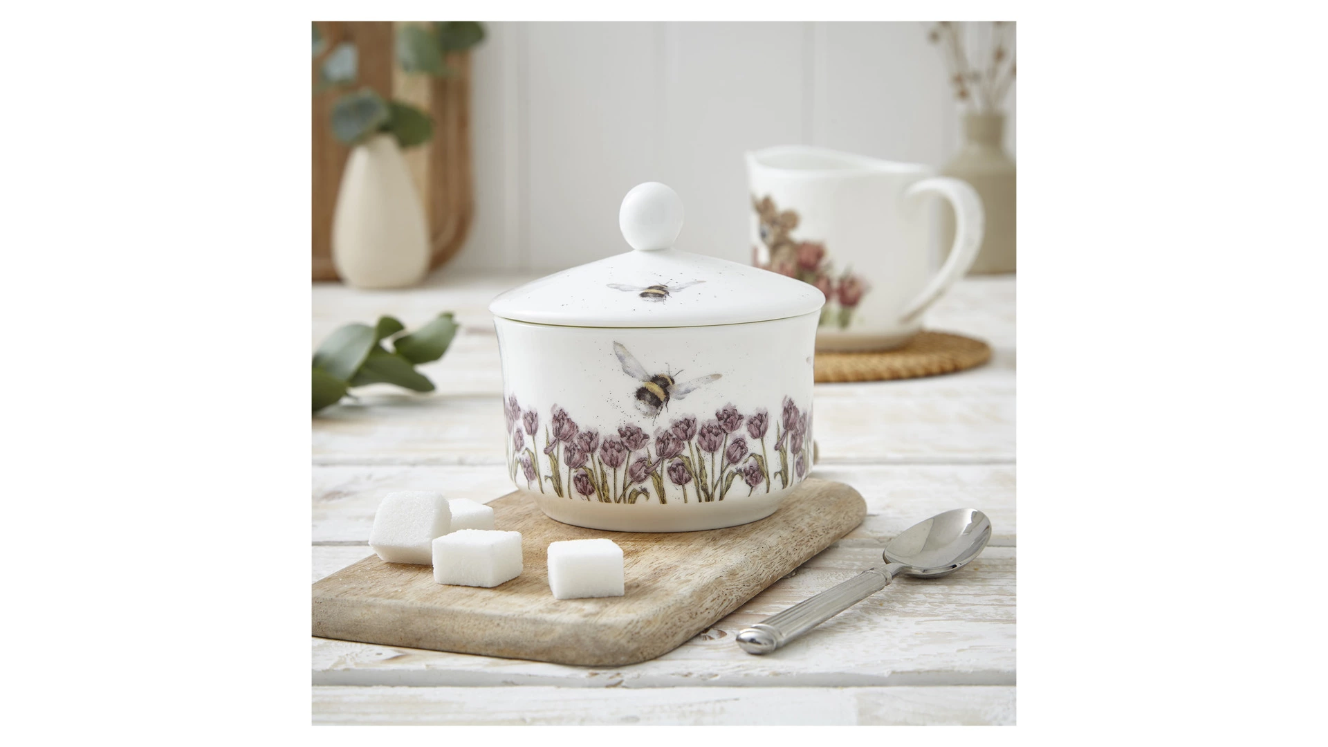 Сахарница Royal Worcester Забавная фауна Шмель 300 мл, фарфор костяной