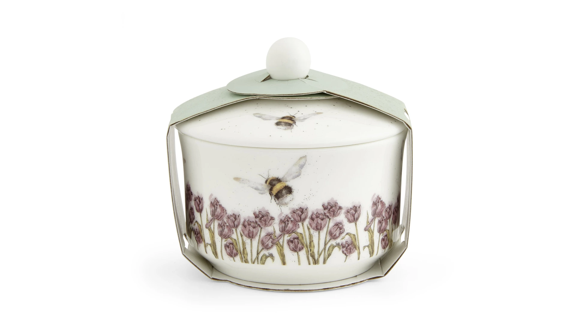 Сахарница Royal Worcester Забавная фауна Шмель 300 мл, фарфор костяной