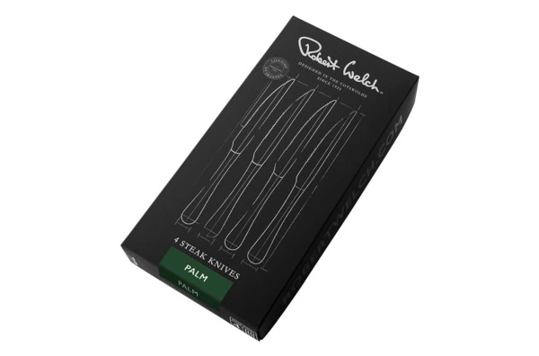 Набор ножей для стейка Robert Welch Palm Bright 4 предмета, сталь нержавеющая, п/к
