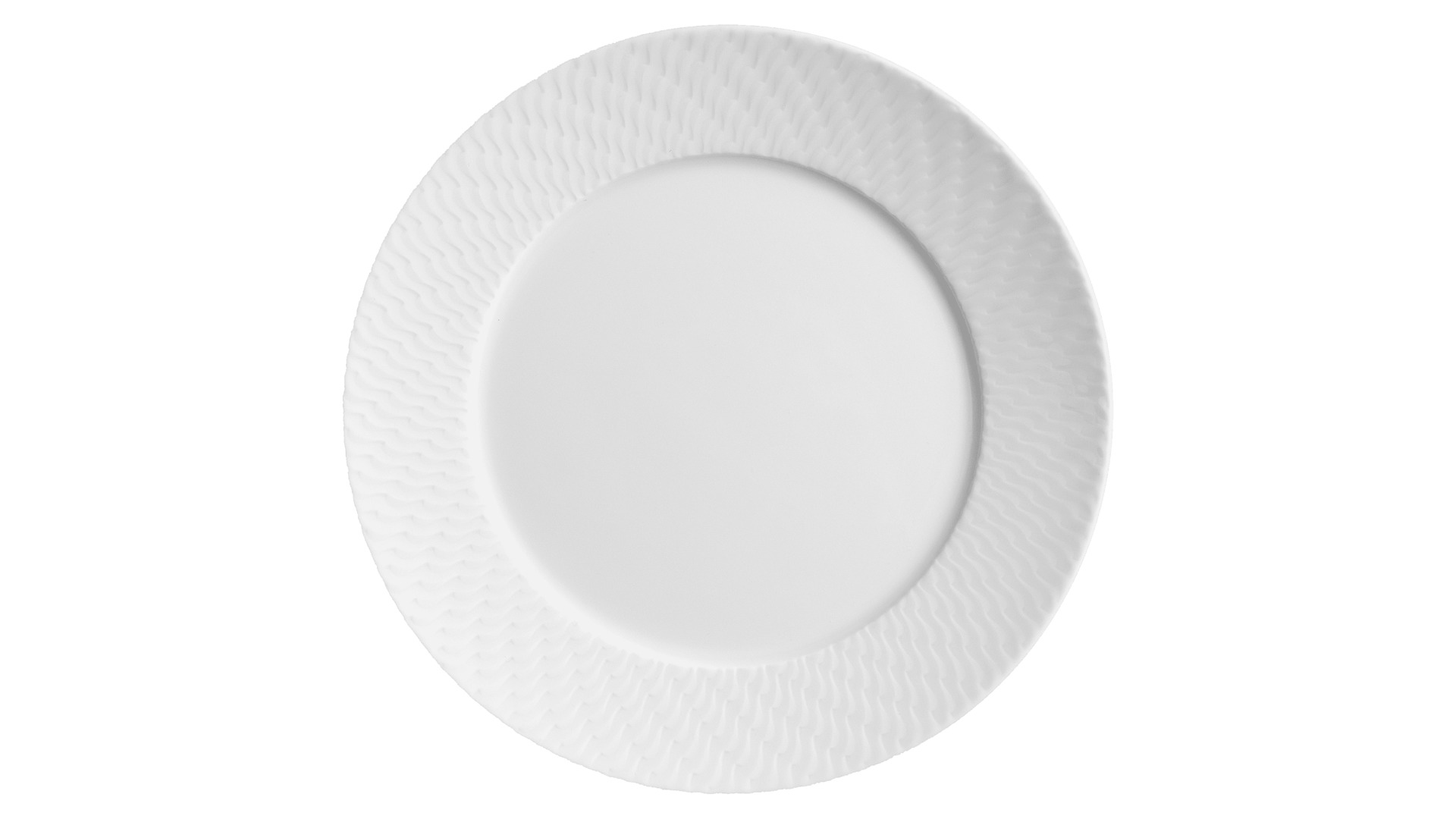 Тарелка закусочная Meissen Игра волн, рельеф, круглая 22 см