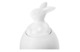 Сахарница с кроликом на крышке Claystreet Воришки Довольный малый 600 мл, фарфор, белый