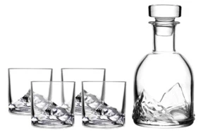 Набор для виски Liiton Everest 5 предметов, стекло хрустальное