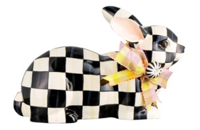 Фигурка Mackenzie-Childs Courtly Check Resting bunny courtly check 25х10 см, полирезина