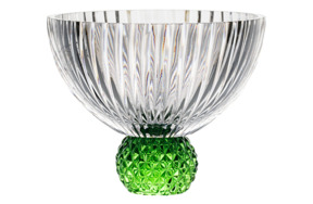 Чаша Cristal de Paris Шар 15 см, зеленая