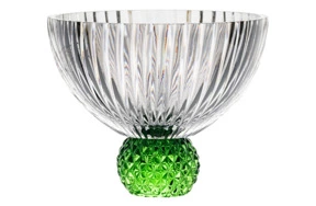 Чаша Cristal de Paris Шар 15 см, зеленая