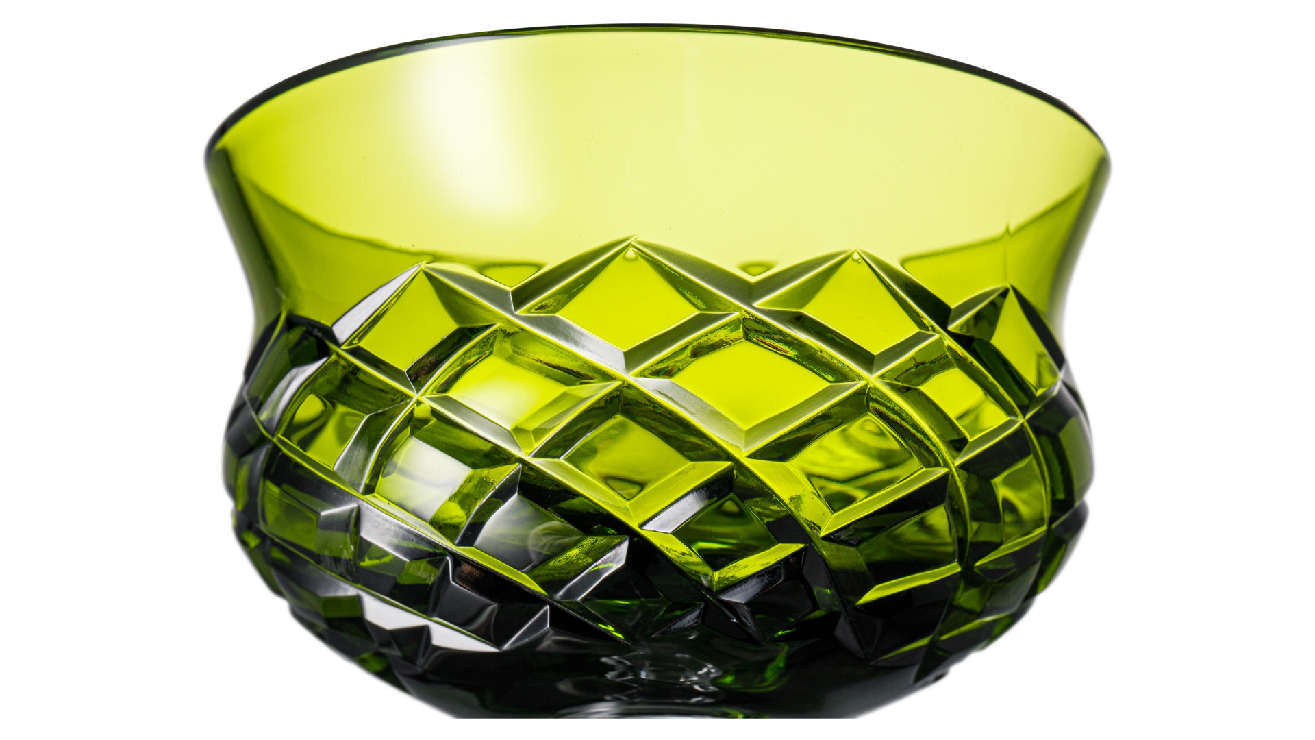 Набор бокалов для шампанского ГХЗ Тюльпан 240 мл, 2 шт, хрусталь, травяной