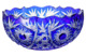 Салатник ГХЗ Дракон 26 см, хрусталь, синий