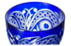 Ваза для крюшона ГХЗ Купеческий с половником 28 см, хрусталь, синяя