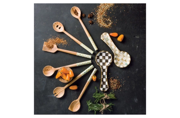 Подставка под ложку Mackenzie-Childs Сourtly Сheck 22х4 см, сталь нержавеющая