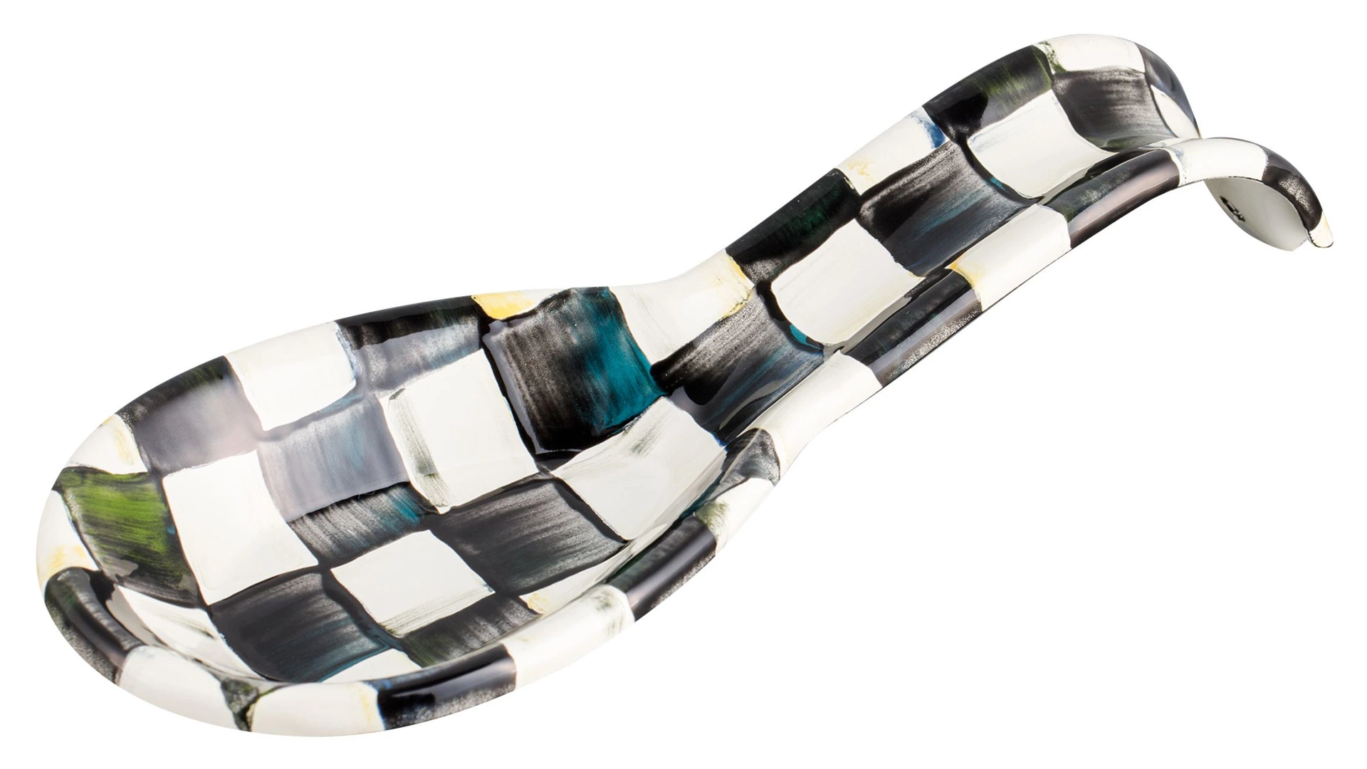 Подставка под ложку Mackenzie-Childs Сourtly Сheck 22х4 см, сталь нержавеющая