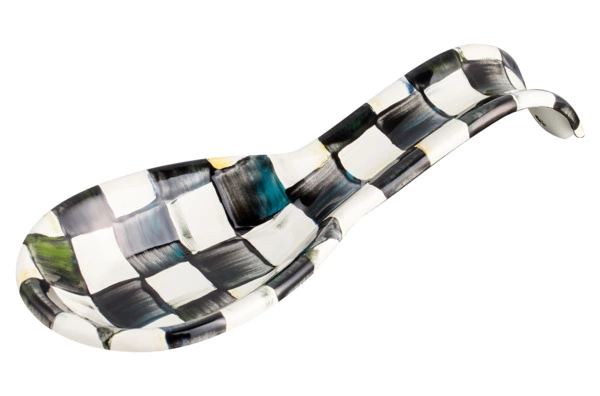 Подставка под ложку Mackenzie-Childs Сourtly Сheck 22х4 см, сталь нержавеющая