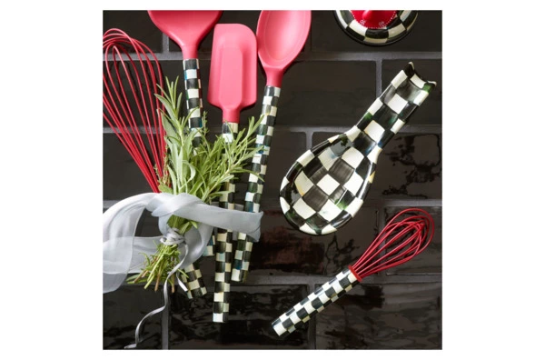 Подставка под ложку Mackenzie-Childs Сourtly Сheck 22х4 см, сталь нержавеющая