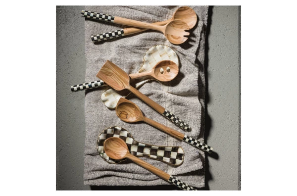 Подставка под ложку Mackenzie-Childs Сourtly Сheck 22х4 см, сталь нержавеющая