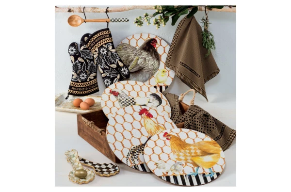 Подставка под ложку Mackenzie-Childs Сourtly Сheck 22х4 см, сталь нержавеющая