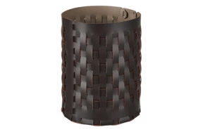 Корзина ADJ Bottega-15 d20x25 см, кожа натуральная, шоколад