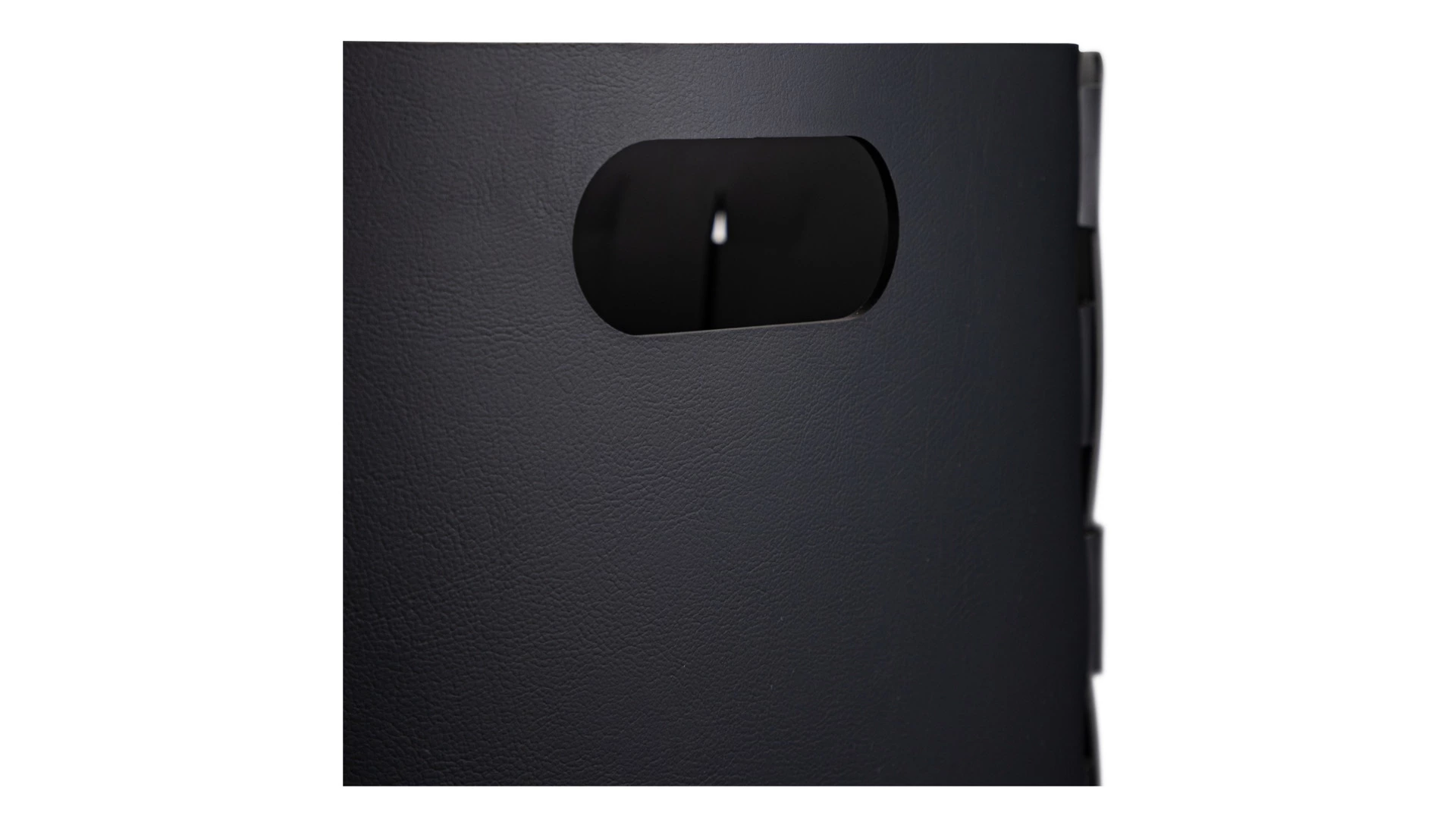 Корзина ADJ Bottega 35x35х40 см, кожа натуральная, черный