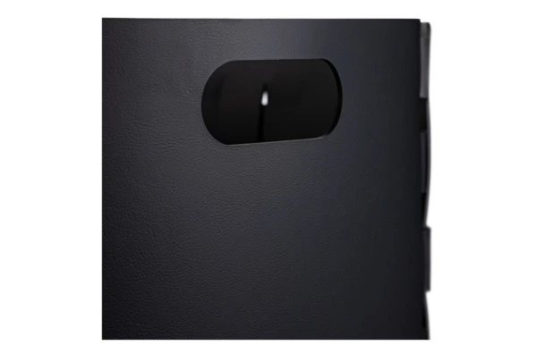 Корзина ADJ Bottega 35x35х40 см, кожа натуральная, черный