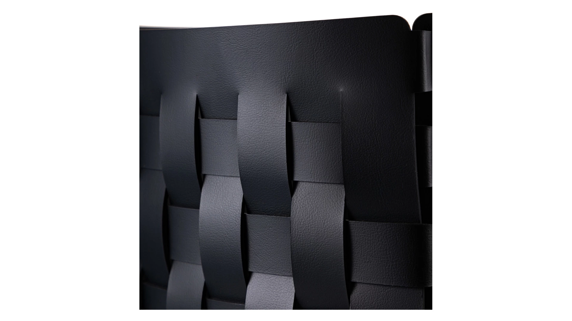 Корзина ADJ Bottega 35x35х40 см, кожа натуральная, черный