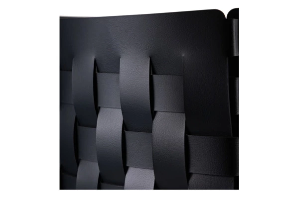 Корзина ADJ Bottega 35x35х40 см, кожа натуральная, черный