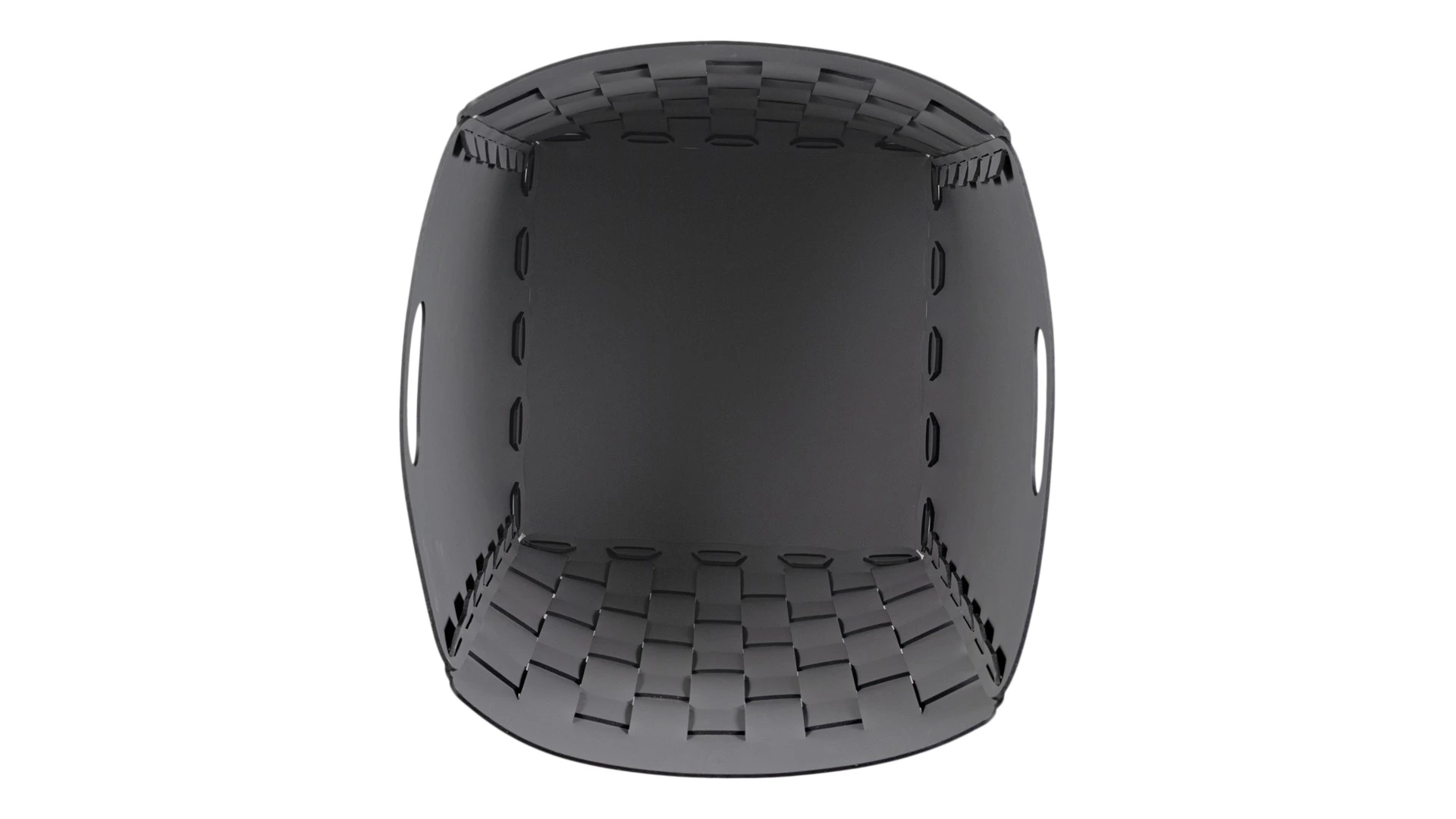 Корзина ADJ Bottega 35x35х40 см, кожа натуральная, черный