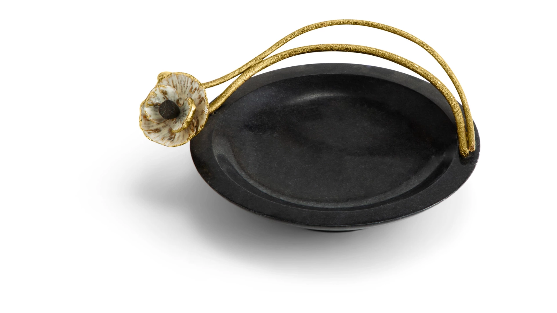 Чаша малая Michael Aram Анемоны 18 см, мрамор