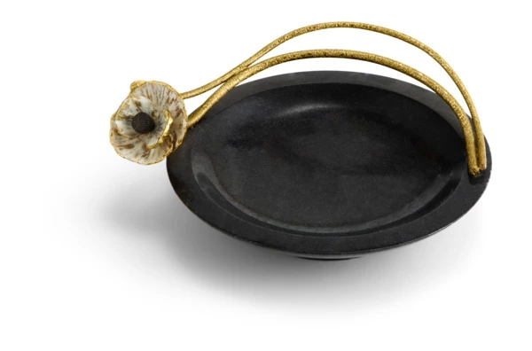 Чаша малая Michael Aram Анемоны 18 см, мрамор